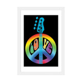 iCanvas "Peace Love Bass Guitar" by Erin Clark