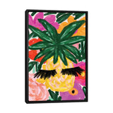 iCanvas "Pineapple And Lashes" by Bouffants & Broken Hearts Framed Canvas Print