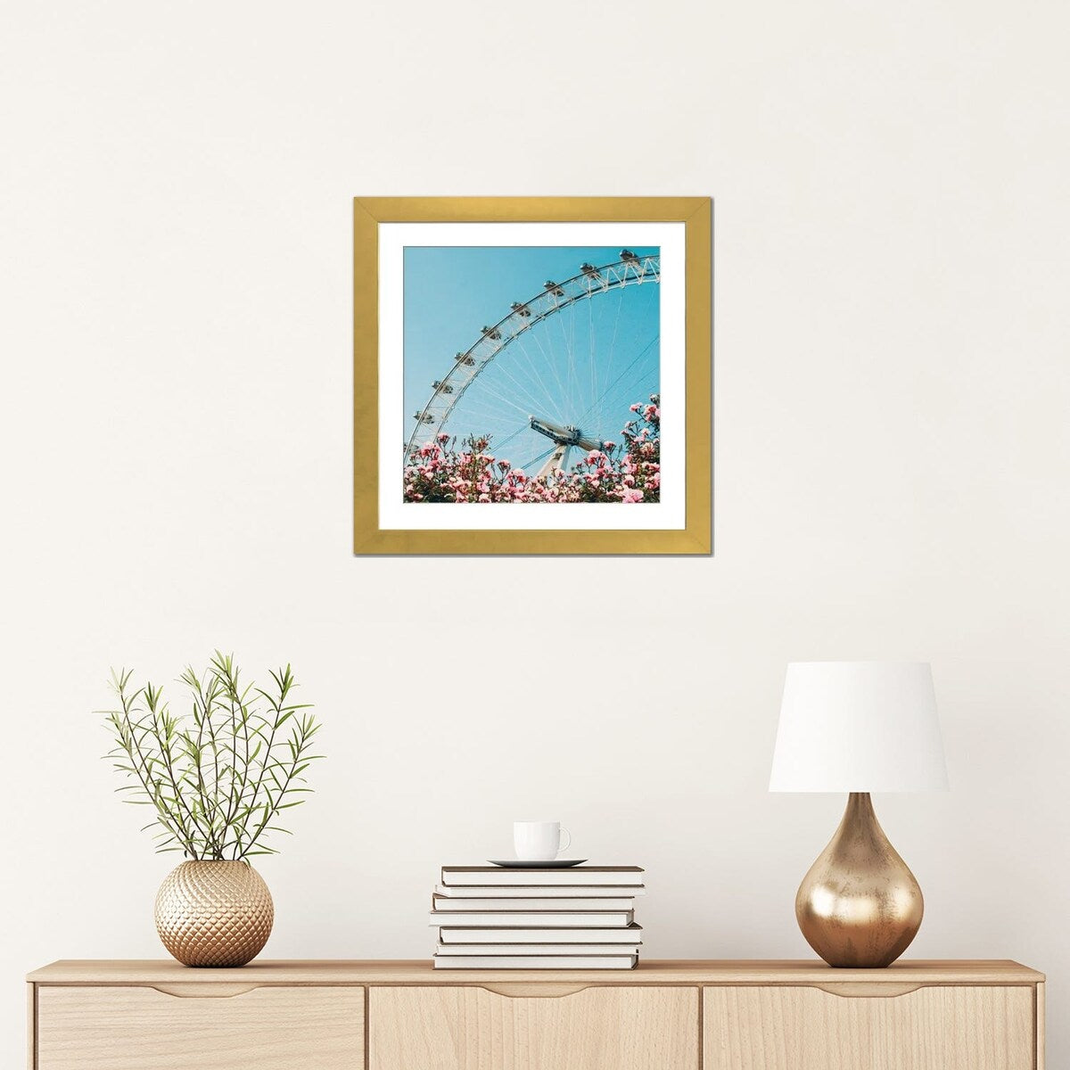 iCanvas "Pink Roses Of The Ferris Wheel" by Ievgeniia Bidiuk