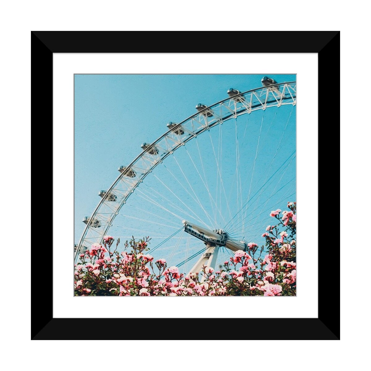 iCanvas "Pink Roses Of The Ferris Wheel" by Ievgeniia Bidiuk