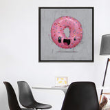 iCanvas "Pinky" by Cuddly Rigor Mortis Framed
