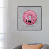 iCanvas "Pinky" by Cuddly Rigor Mortis Framed