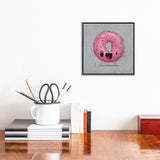 iCanvas "Pinky" by Cuddly Rigor Mortis Framed
