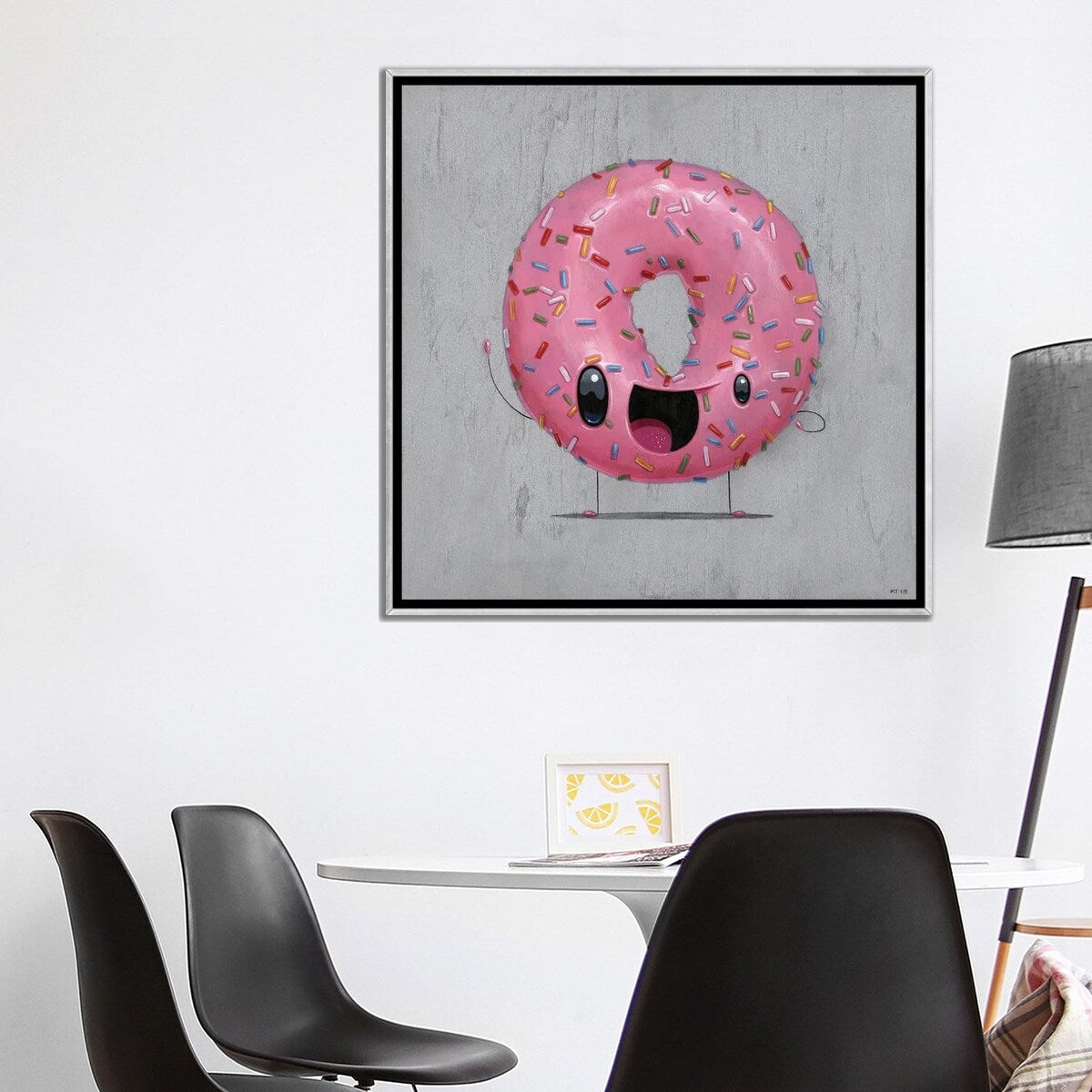 iCanvas "Pinky" by Cuddly Rigor Mortis Framed