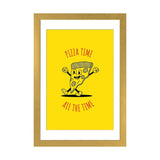 iCanvas "Pizza Time - Yellow" by avesix