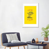 iCanvas "Pizza Time - Yellow" by avesix