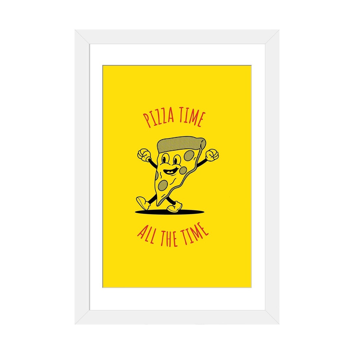 iCanvas "Pizza Time - Yellow" by avesix