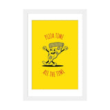 iCanvas "Pizza Time - Yellow" by avesix