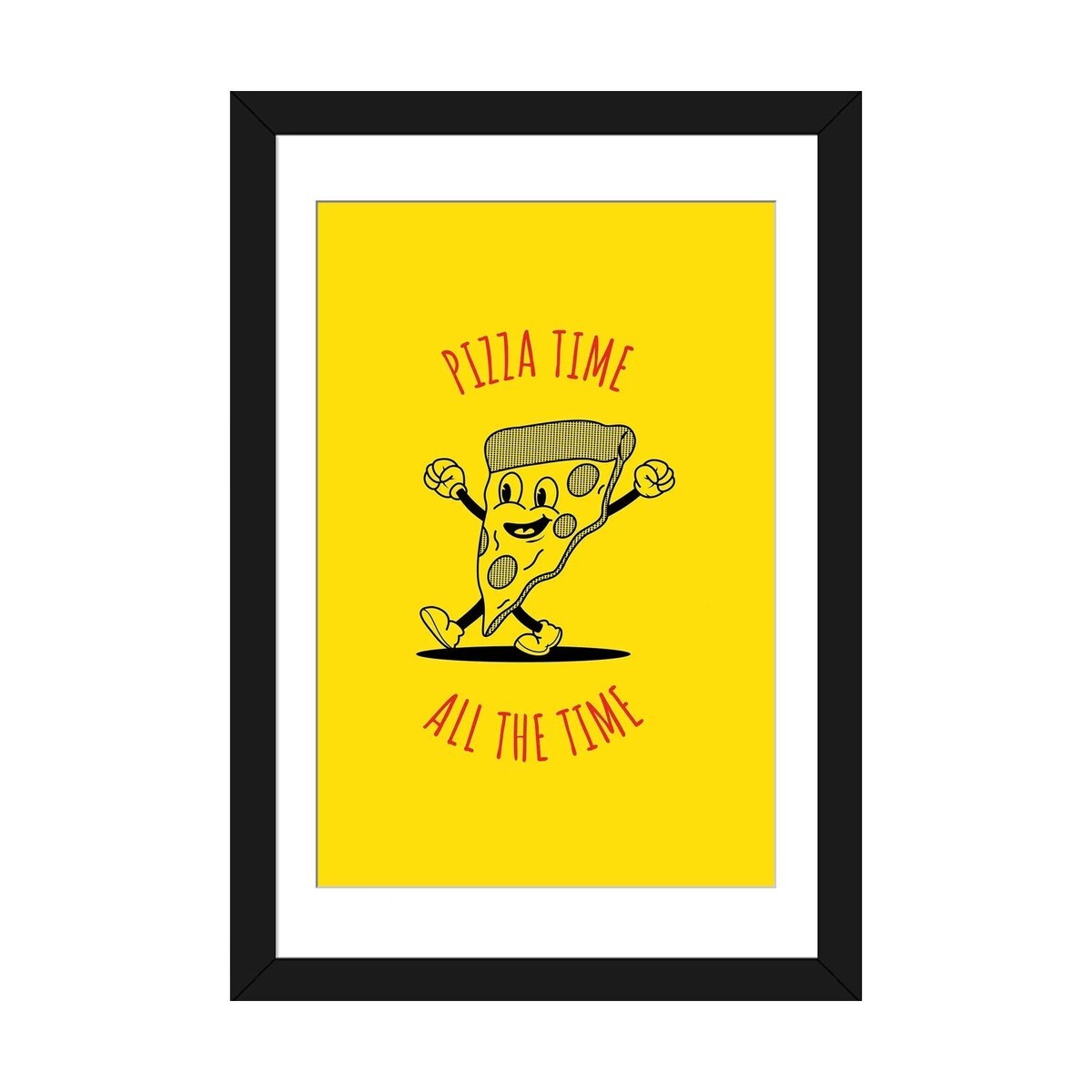 iCanvas "Pizza Time - Yellow" by avesix
