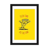 iCanvas "Pizza Time - Yellow" by avesix