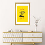 iCanvas "Pizza Time - Yellow" by avesix