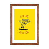 iCanvas "Pizza Time - Yellow" by avesix