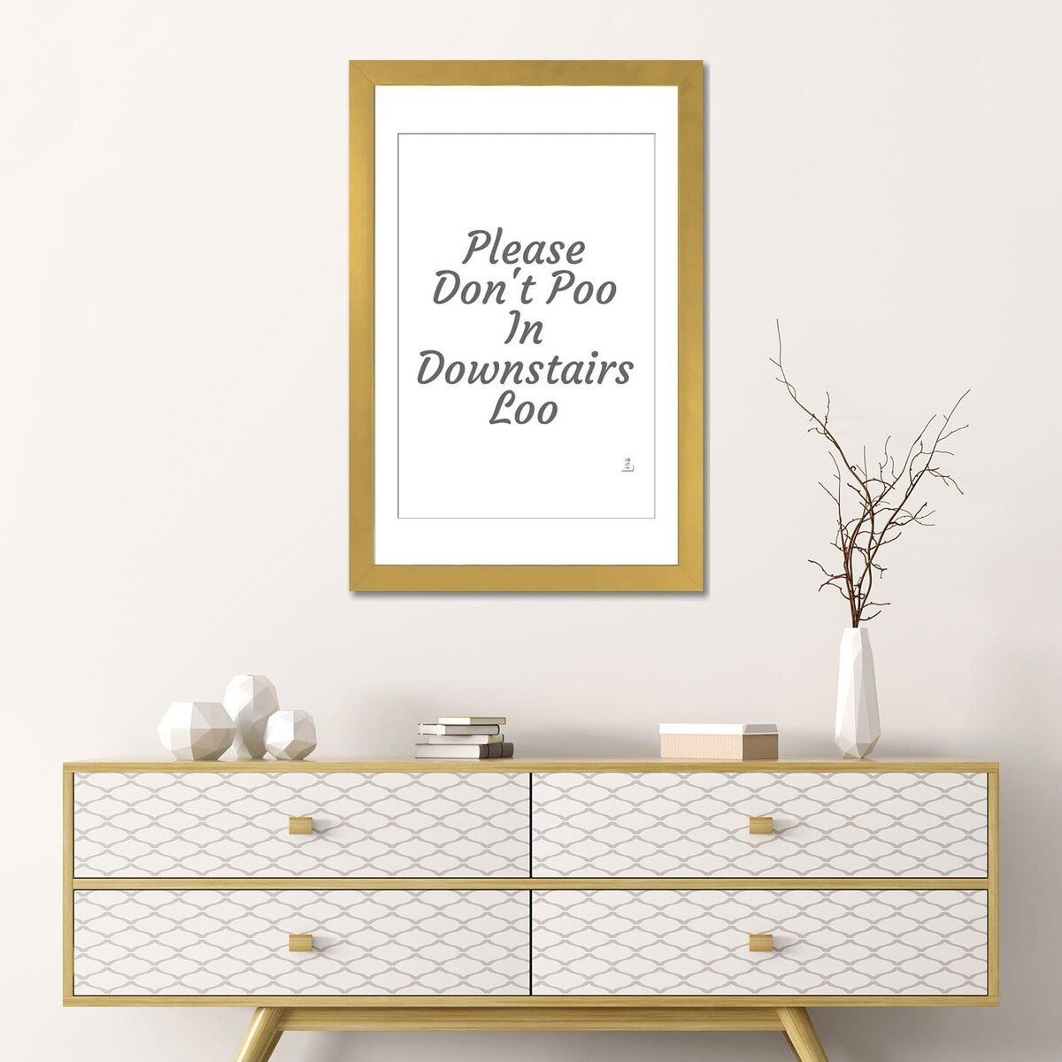 iCanvas "Please Don't Poo" by Printable Lisa's Pets