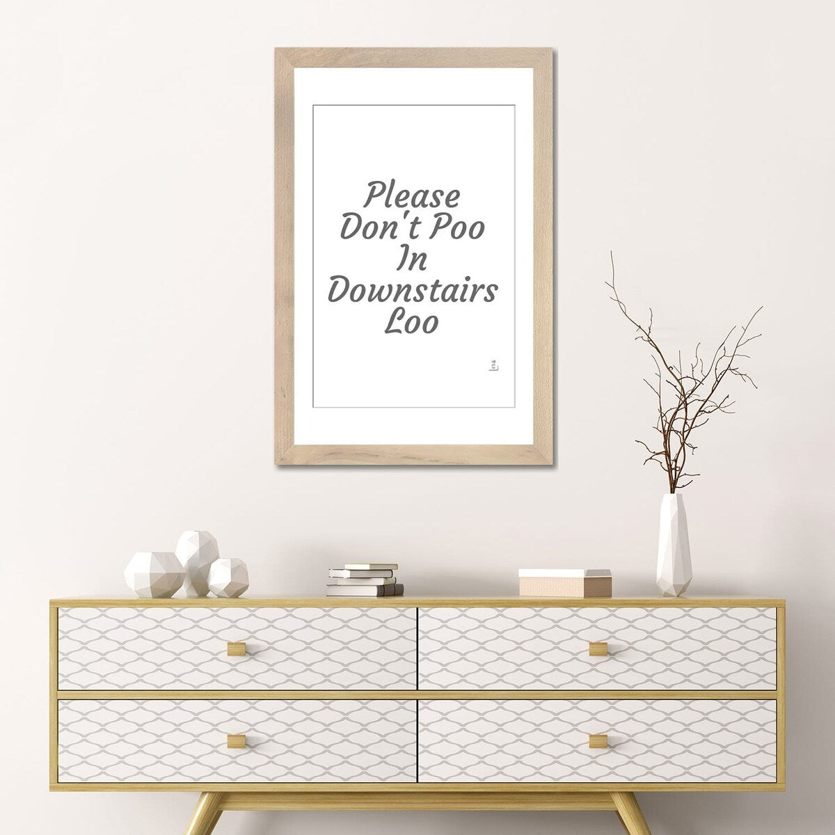 iCanvas "Please Don't Poo" by Printable Lisa's Pets