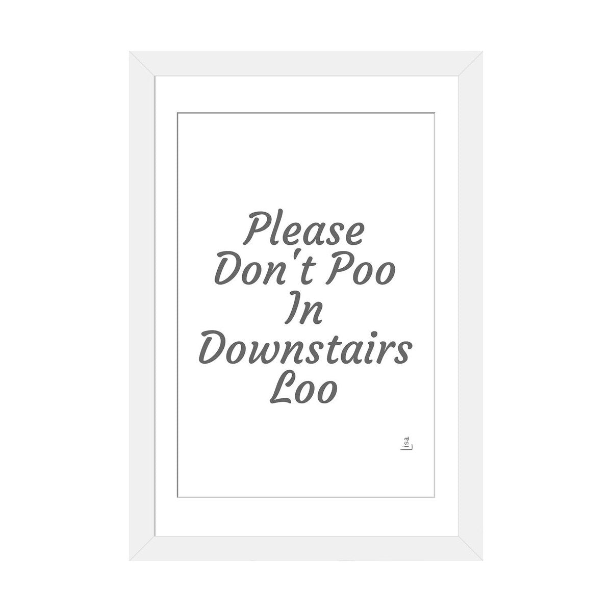 iCanvas "Please Don't Poo" by Printable Lisa's Pets