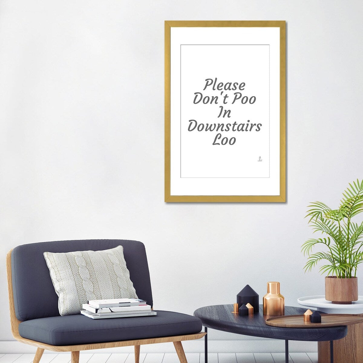 iCanvas "Please Don't Poo" by Printable Lisa's Pets