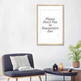 iCanvas "Please Don't Poo" by Printable Lisa's Pets