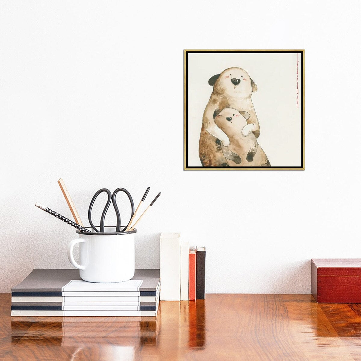iCanvas "Plum And Pea Pose For National Geographic Magazine" by Moozoriki Framed Canvas Print