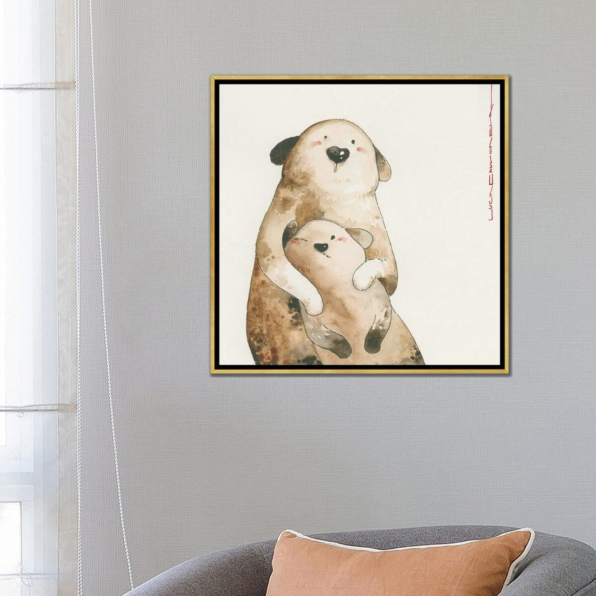 iCanvas "Plum And Pea Pose For National Geographic Magazine" by Moozoriki Framed Canvas Print