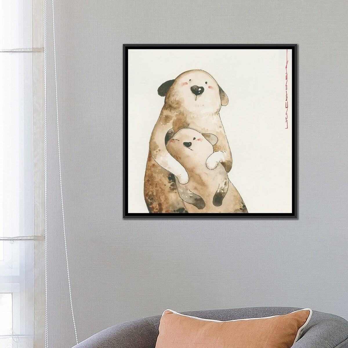 iCanvas "Plum And Pea Pose For National Geographic Magazine" by Moozoriki Framed Canvas Print
