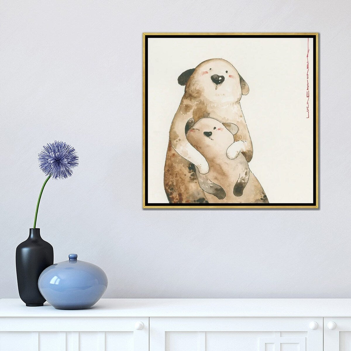 iCanvas "Plum And Pea Pose For National Geographic Magazine" by Moozoriki Framed Canvas Print