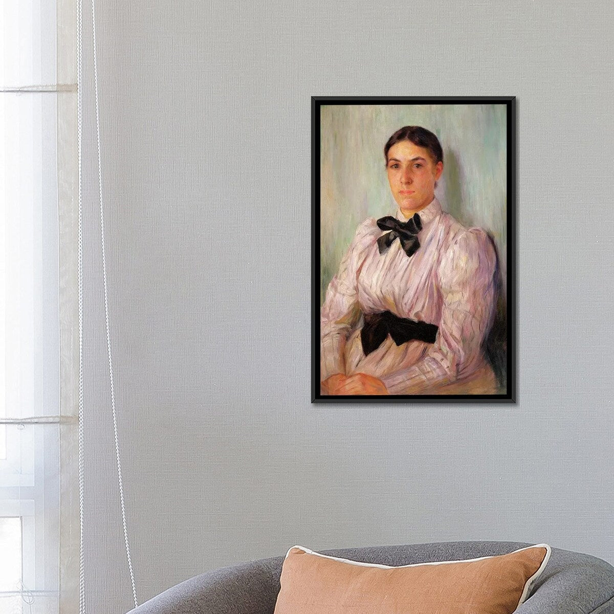 iCanvas "Portrait Of Mrs. William Harrison, c.1890" by Mary Stevenson Cassatt Framed