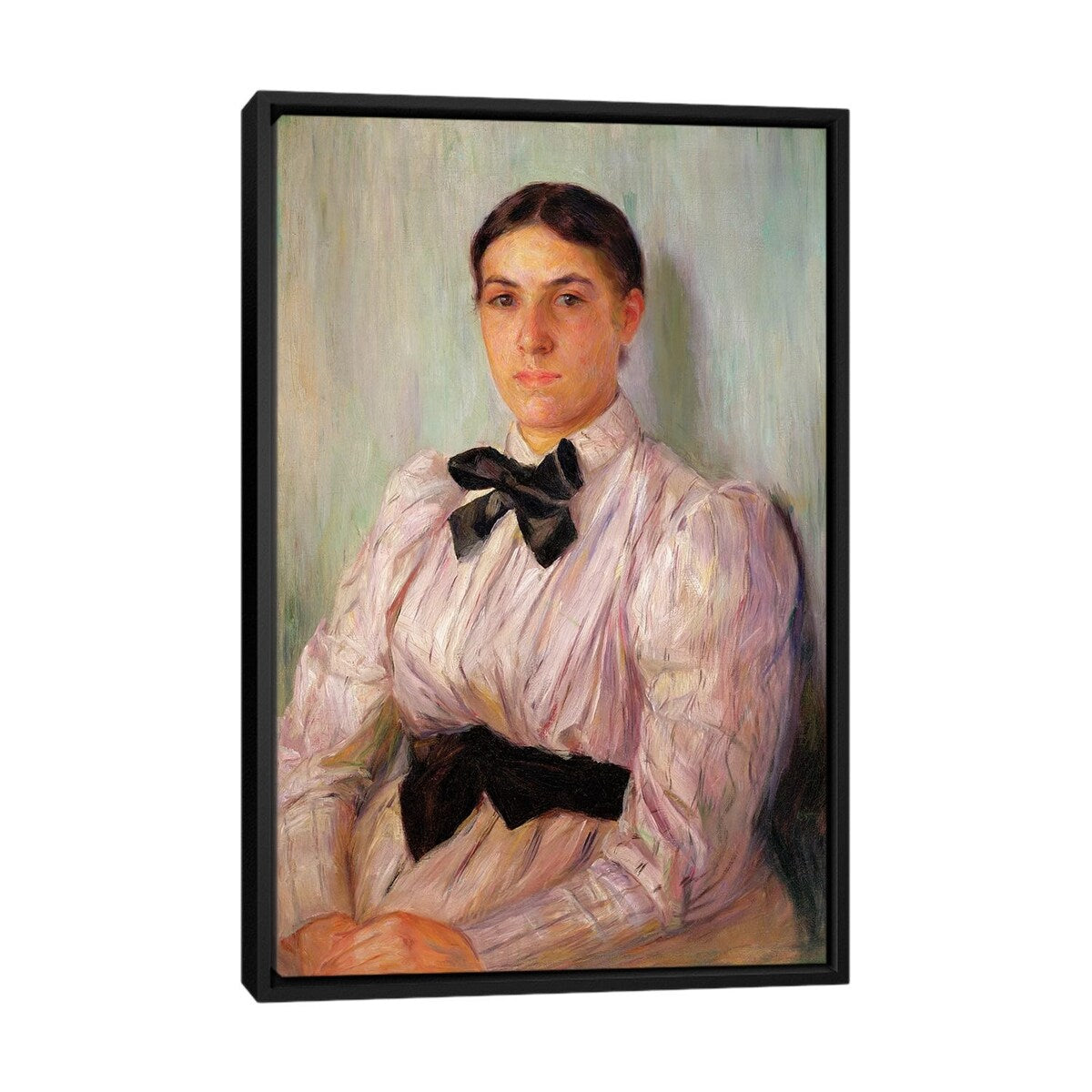 iCanvas "Portrait Of Mrs. William Harrison, c.1890" by Mary Stevenson Cassatt Framed