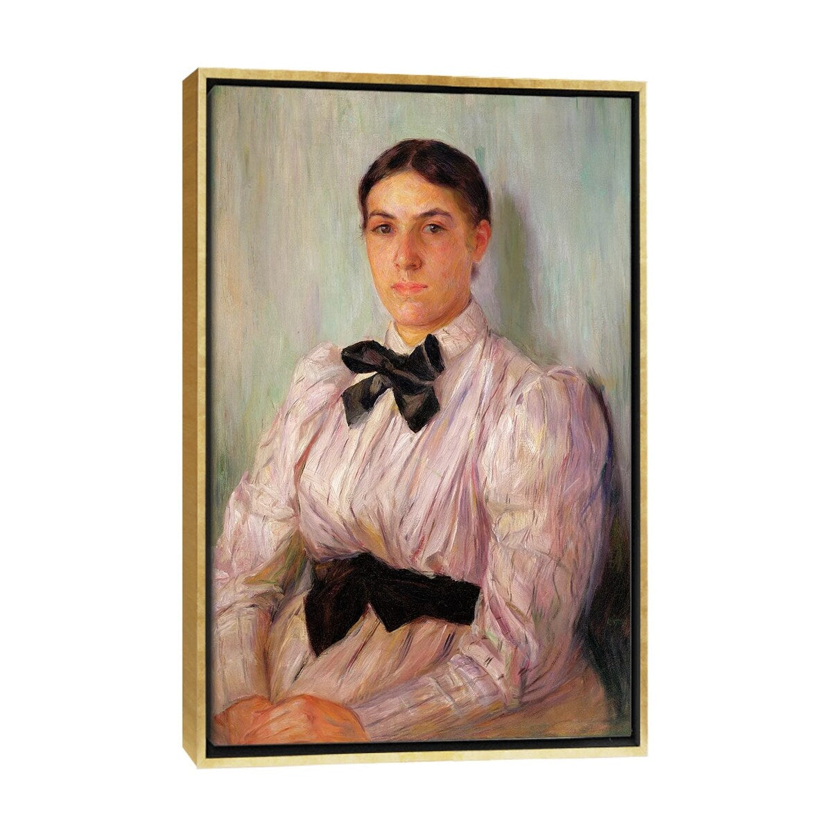 iCanvas "Portrait Of Mrs. William Harrison, c.1890" by Mary Stevenson Cassatt Framed