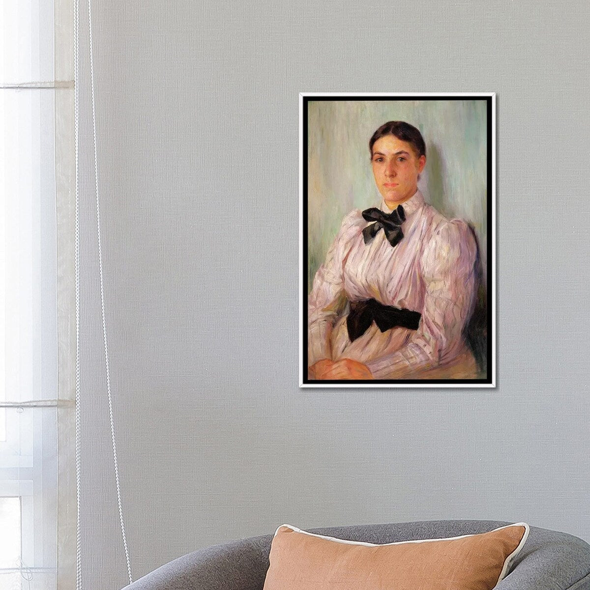 iCanvas "Portrait Of Mrs. William Harrison, c.1890" by Mary Stevenson Cassatt Framed
