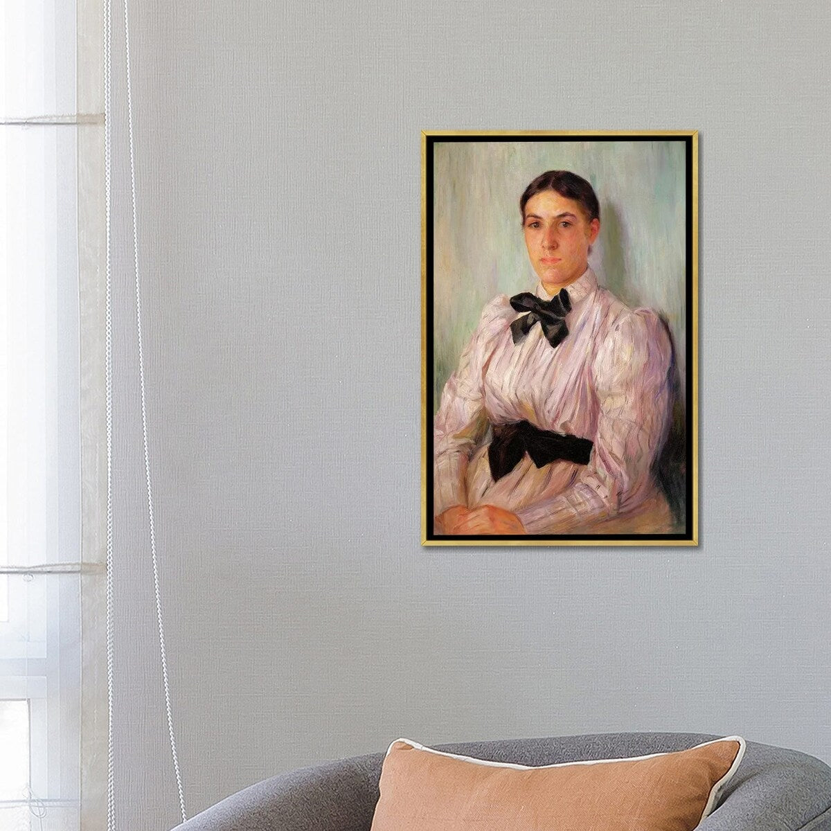 iCanvas "Portrait Of Mrs. William Harrison, c.1890" by Mary Stevenson Cassatt Framed