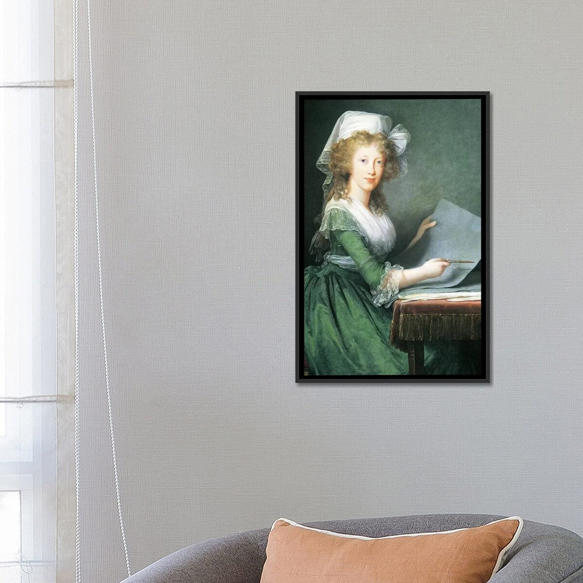 iCanvas "Portrait of Luisa Maria Amalia Teresa Of Bourbon-Sicily, 1790" by Elisabeth Louise Vigee Le Brun Framed
