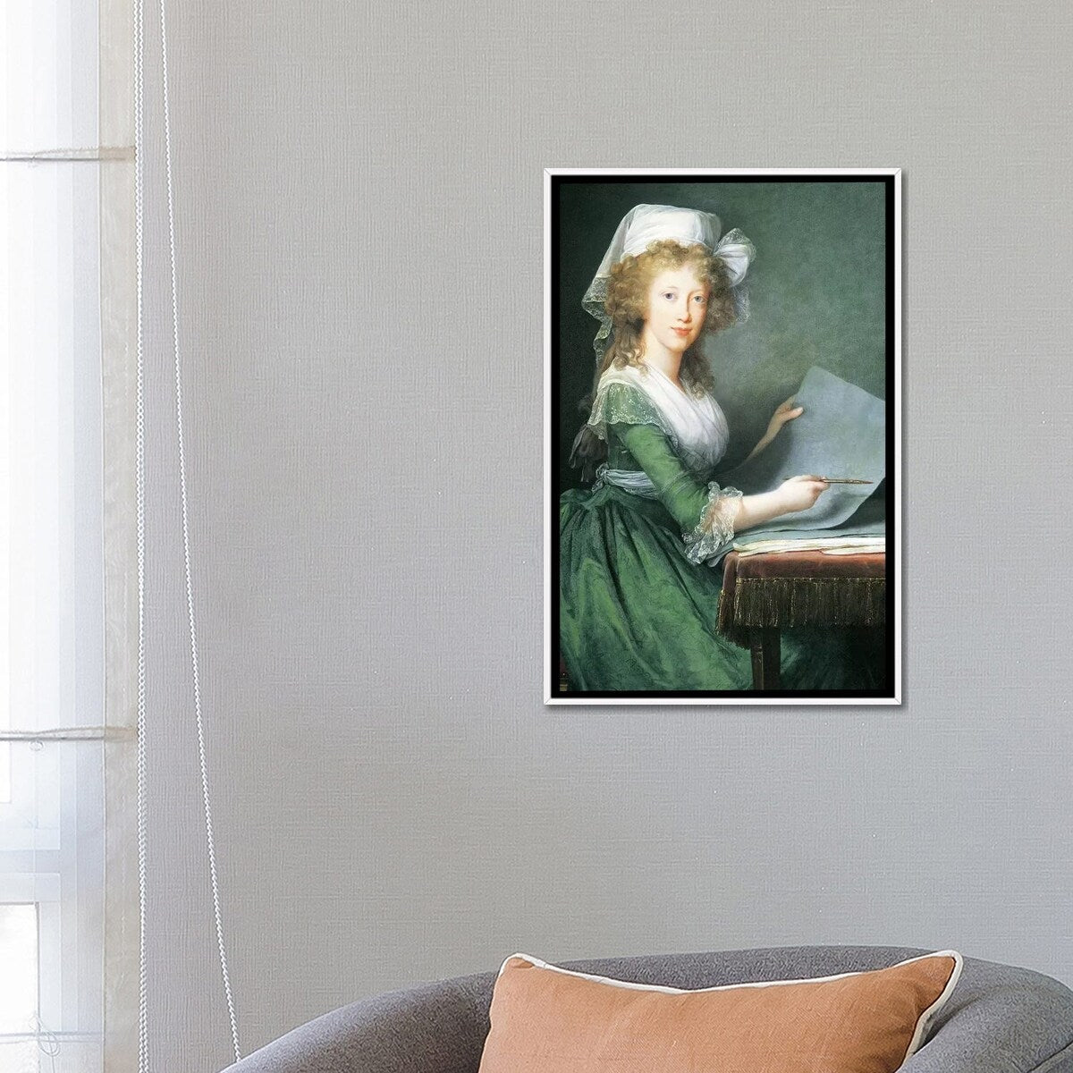 iCanvas "Portrait of Luisa Maria Amalia Teresa Of Bourbon-Sicily, 1790" by Elisabeth Louise Vigee Le Brun Framed