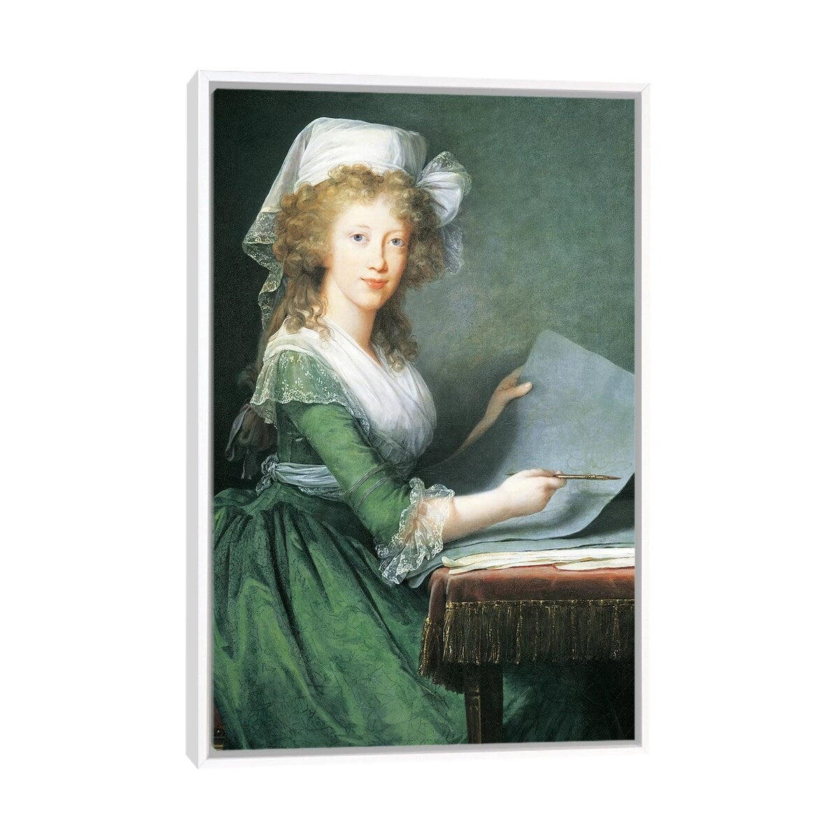 iCanvas "Portrait of Luisa Maria Amalia Teresa Of Bourbon-Sicily, 1790" by Elisabeth Louise Vigee Le Brun Framed