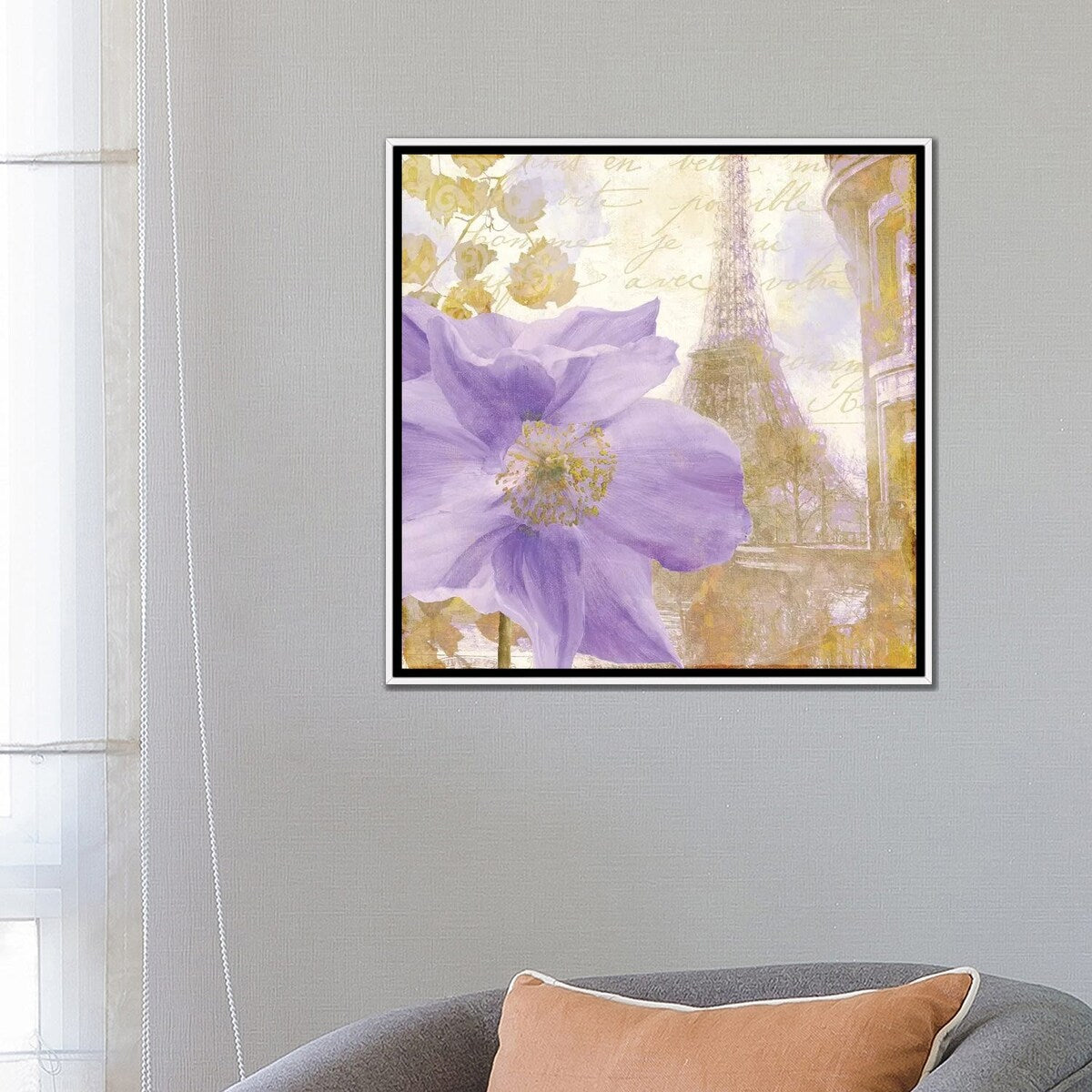 iCanvas "Purple Paris II" by Color Bakery Framed Canvas Print