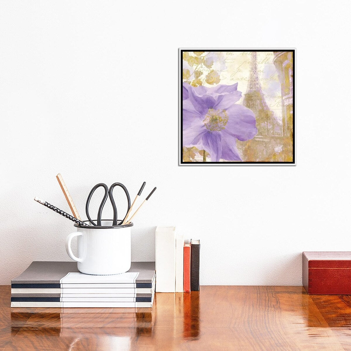 iCanvas "Purple Paris II" by Color Bakery Framed Canvas Print