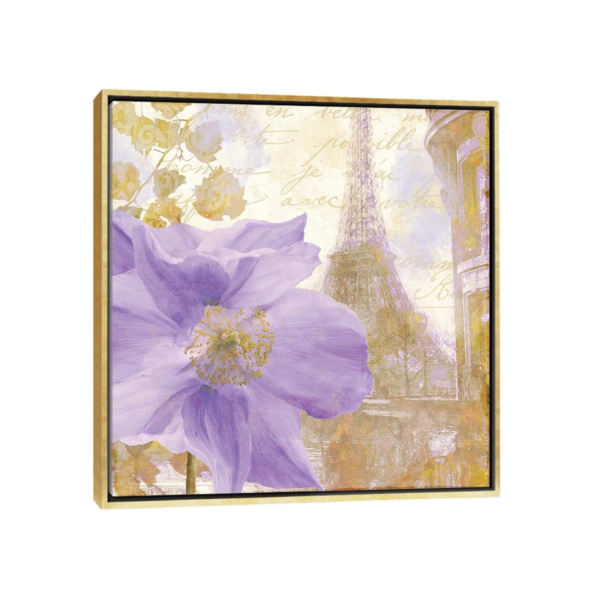 iCanvas "Purple Paris II" by Color Bakery Framed Canvas Print