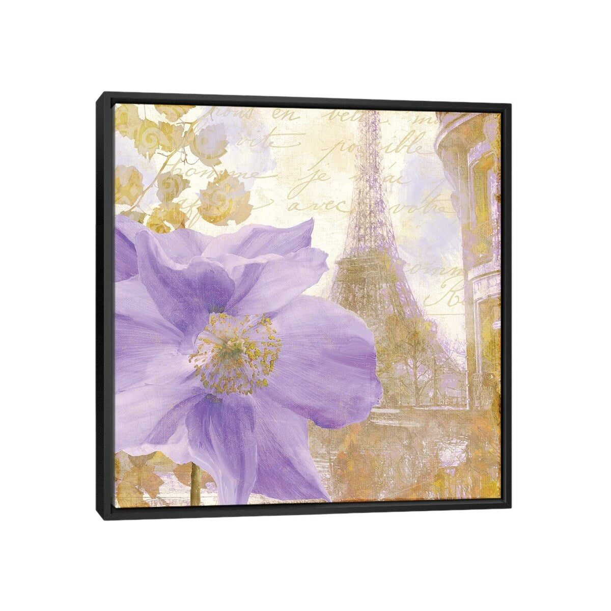 iCanvas "Purple Paris II" by Color Bakery Framed Canvas Print