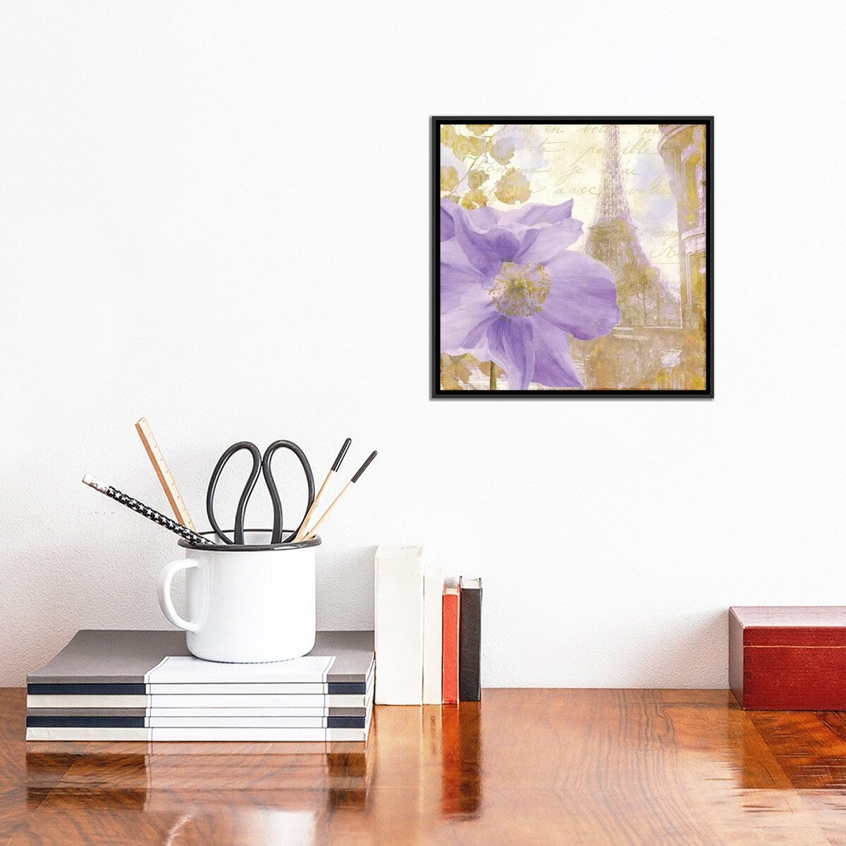 iCanvas "Purple Paris II" by Color Bakery Framed Canvas Print