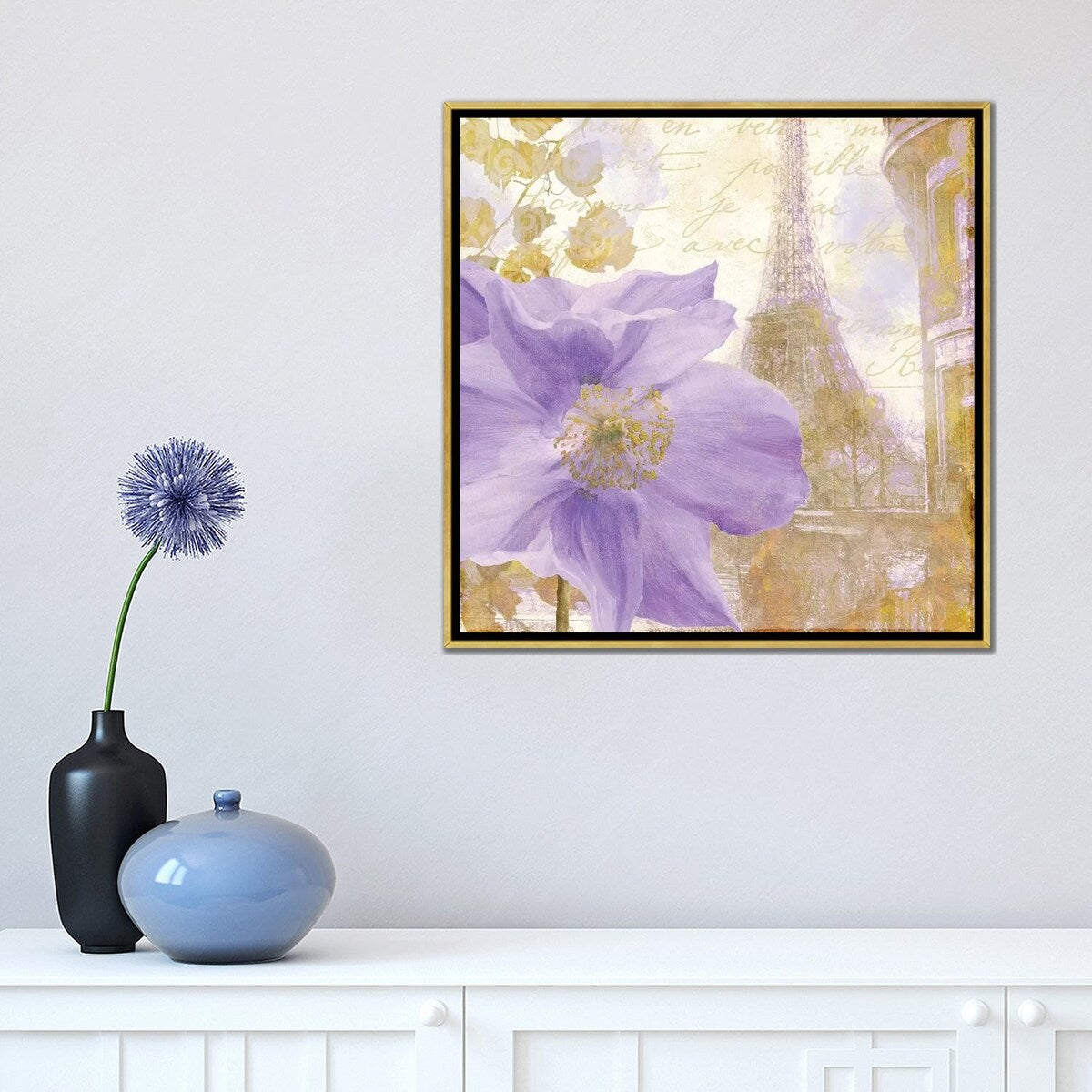 iCanvas "Purple Paris II" by Color Bakery Framed Canvas Print