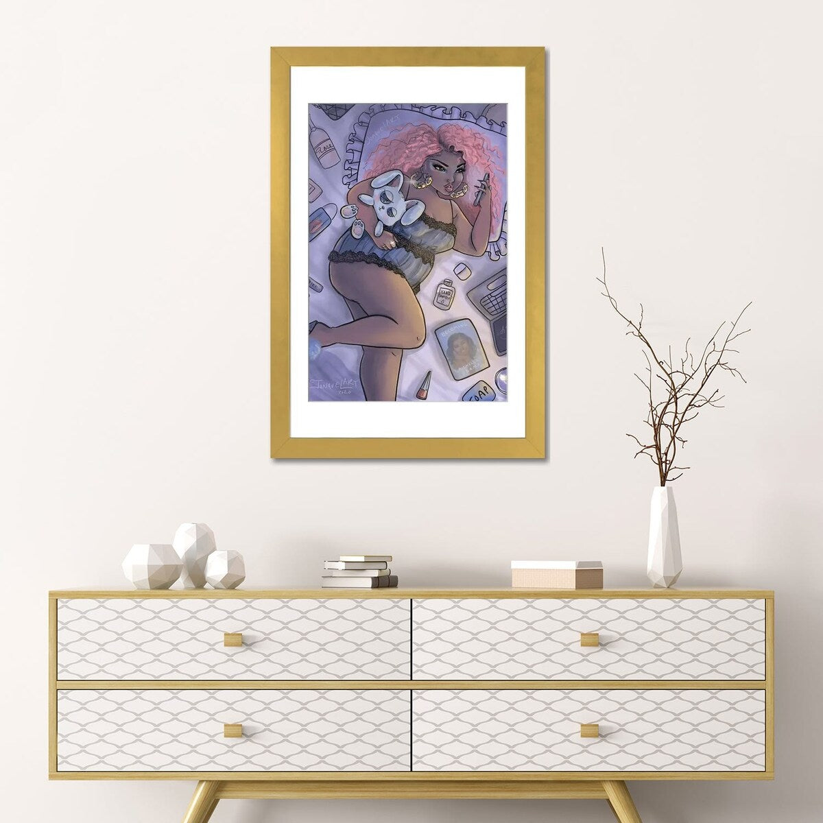 iCanvas "Quarantine Bae 2" by Jonquel Art