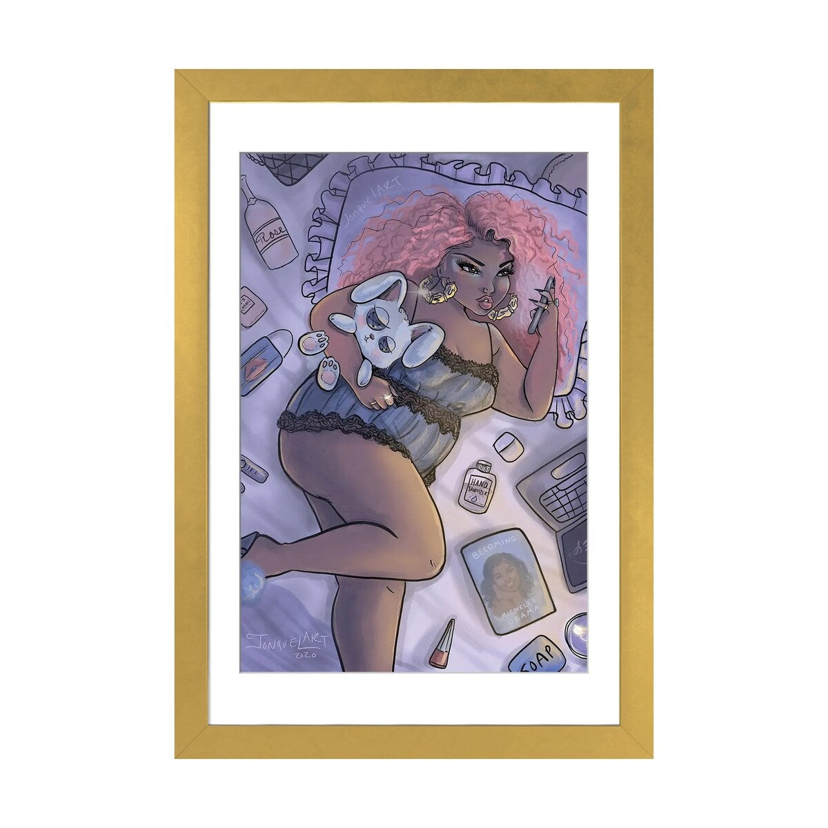 iCanvas "Quarantine Bae 2" by Jonquel Art