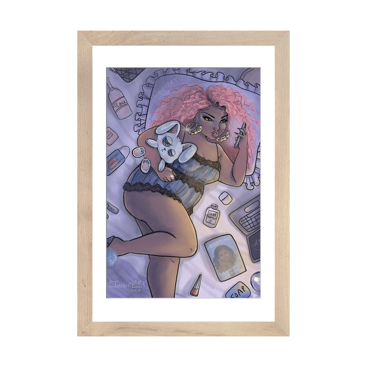 iCanvas "Quarantine Bae 2" by Jonquel Art