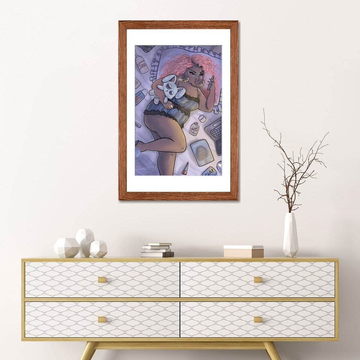 iCanvas "Quarantine Bae 2" by Jonquel Art