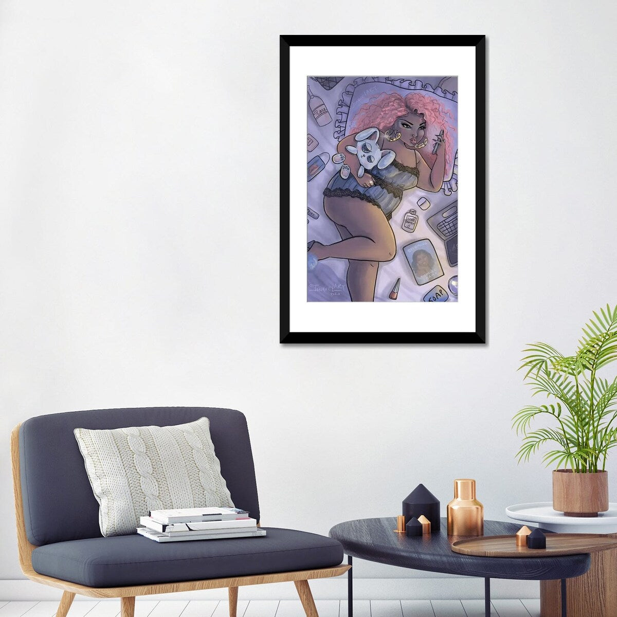 iCanvas "Quarantine Bae 2" by Jonquel Art