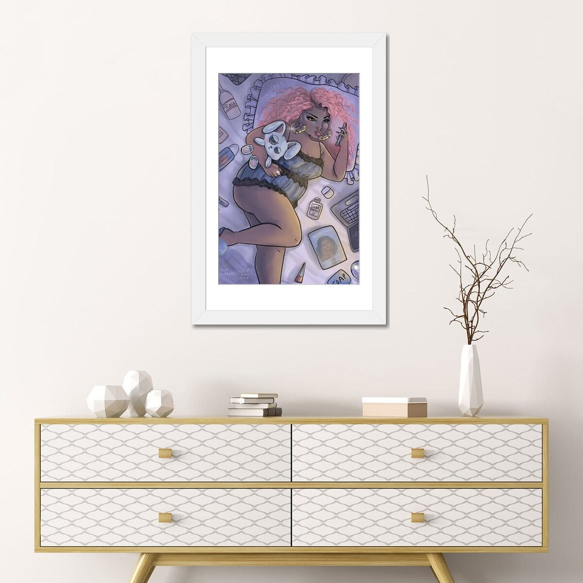 iCanvas "Quarantine Bae 2" by Jonquel Art