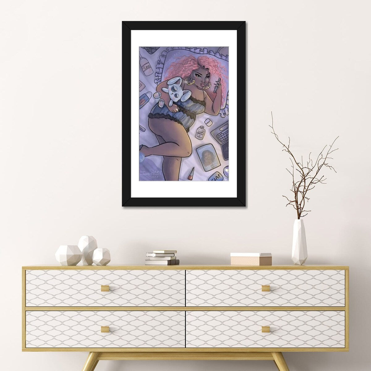 iCanvas "Quarantine Bae 2" by Jonquel Art