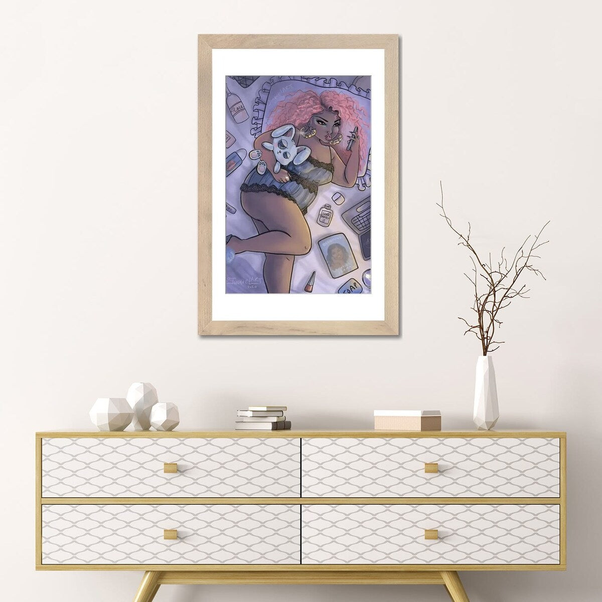 iCanvas "Quarantine Bae 2" by Jonquel Art