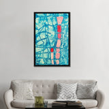 iCanvas "Ra3bit Hole" by Jenny Toft Framed