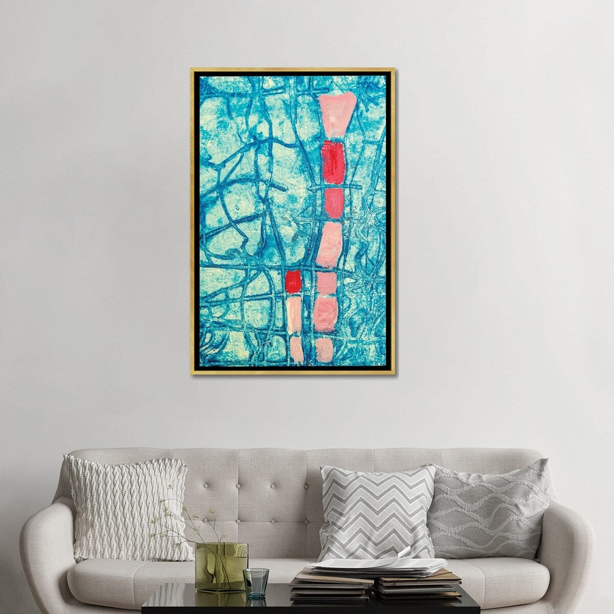 iCanvas "Ra3bit Hole" by Jenny Toft Framed
