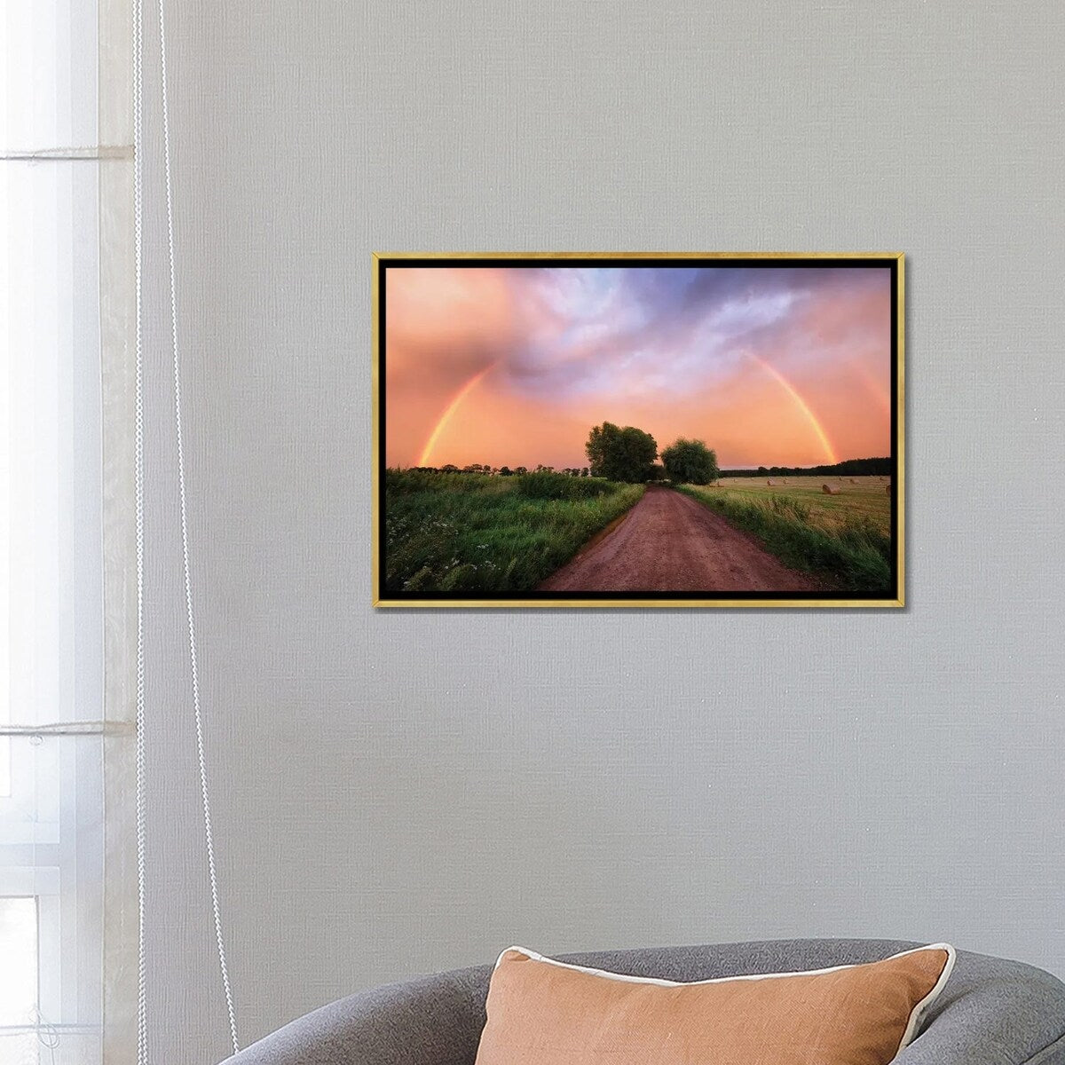 iCanvas "Rainbow" by Mateusz Piesiak Framed